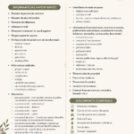 Une checklist familiale affichée sur un bureau, symbolisant l'organisation familiale.