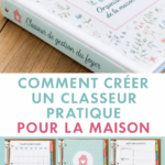 Classeur de gestion orné de jolies fournitures sur un bureau