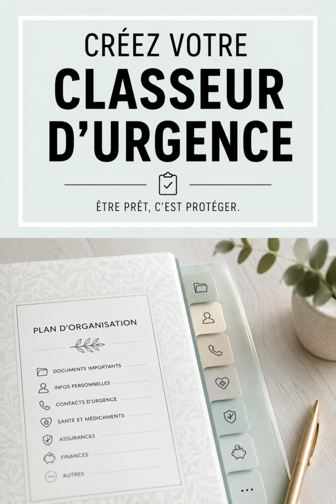 Une trousse d'urgence bien organisée avec des fournitures essentielles sur une table.