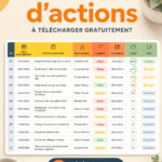 Modèle d'actions gratuit à télécharger et personnaliser pour mieux s'organiser.