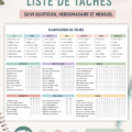 Modèle de liste de tâches Excel sur un ordinateur