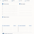 Capture d'écran d'un modèle de notes de réunion sur Google Docs