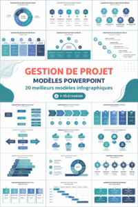 Modèles PowerPoint colorés pour la gestion de projet