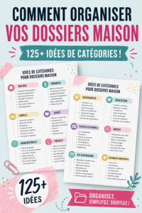 Icône représentant des dossiers bien organisés sur une étagère