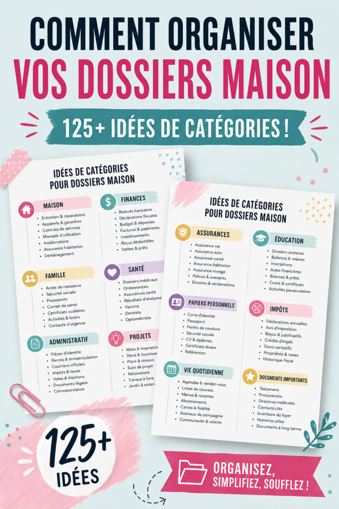 Icône représentant des dossiers bien organisés sur une étagère