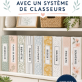 Système de classeurs organisé avec documents bien rangés