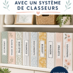 Système de classeurs organisé avec documents bien rangés