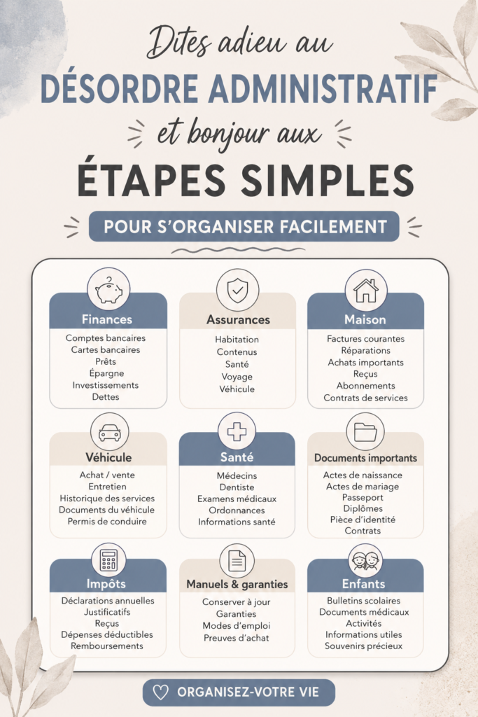 Femme en train d'organiser ses documents sur un bureau, symbolisant la simplification du désordre papier.