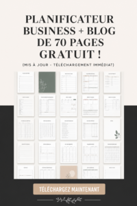 Featured image du planner d'affaires et de blog gratuit