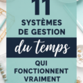 Visuel coloré illustrant des techniques de gestion du temps