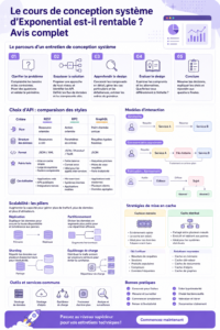 Image de la plateforme de cours Exponent, illustrant un module de design d'entretien.