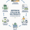 Diagramme illustrant le cycle de vie d'un produit avec ses différentes phases.