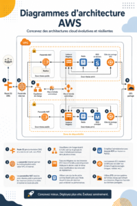 Diagramme d'architecture AWS illustrant une solution cloud pratique et efficace