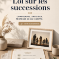 Femme consultant un document juridique sur l'héritage