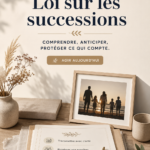 Femme consultant un document juridique sur l'héritage