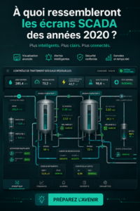 Exemple d'écran SCADA moderne et innovant