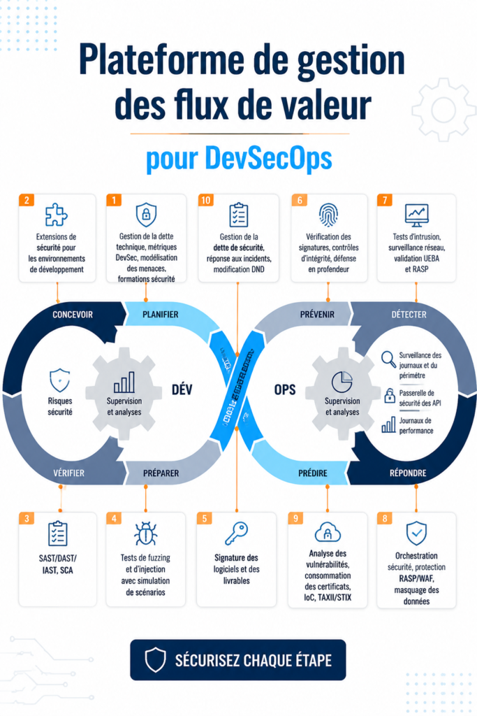 Illustration d'une plateforme de gestion de valeur pour DevSecOps