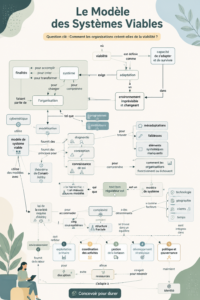 Une infographie sur le modèle viable, symbolisant la durabilité et l'efficacité