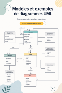 Exemple de diagramme UML illustrant un processus de gestion de projet.