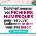 Femme en train d'organiser ses fichiers numériques sur un ordinateur