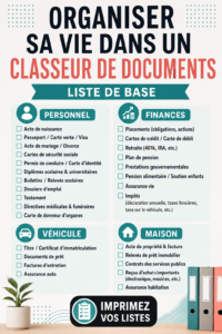 Femme organisant des documents dans un classeur de travail coloré