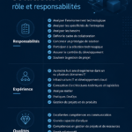 Illustration d'une architecte de solution au travail pour concevoir des projets informatiques