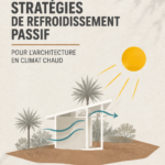 Maison d'été avec des techniques de refroidissement passif, jardin et volets