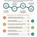 Une représentation graphique de TOGAF intégrée dans un système informatique d'entreprise.