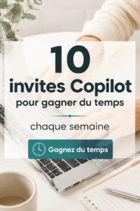 Un écran d'ordinateur affichant des fonctionnalités de Microsoft 365 Copilot.