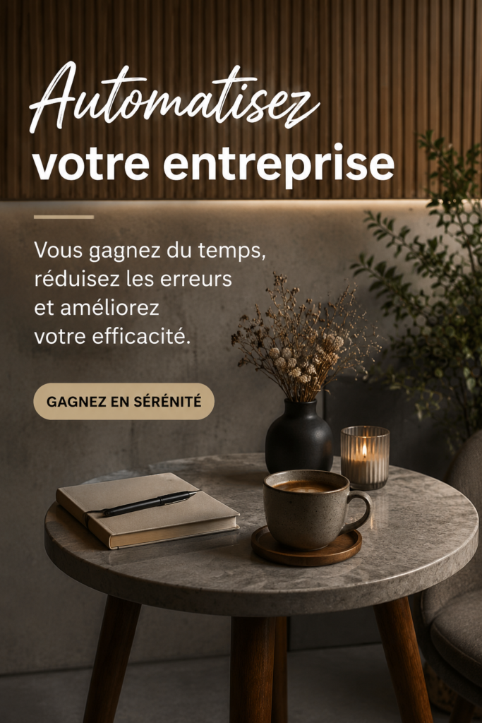 Femme d'affaires utilisant un outil d'automatisation sur son ordinateur
