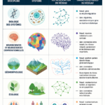 Illustration montrant des connexions entre différents systèmes complexes.