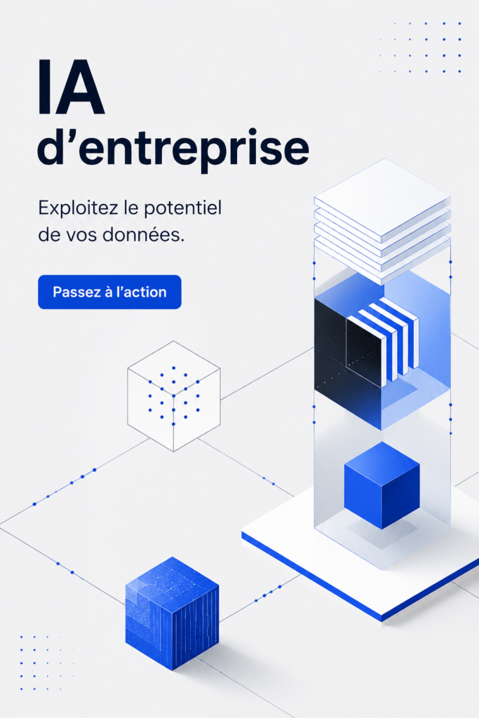 Image illustrant l'utilisation de l'intelligence artificielle dans un environnement de travail moderne.