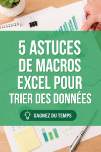 Interface Excel montrant une macro pour le tri des données