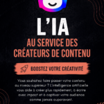 Une création graphique illustrant des outils d'intelligence artificielle pour les créateurs de contenu.