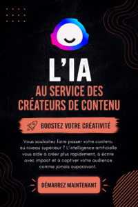 Une création graphique illustrant des outils d'intelligence artificielle pour les créateurs de contenu.
