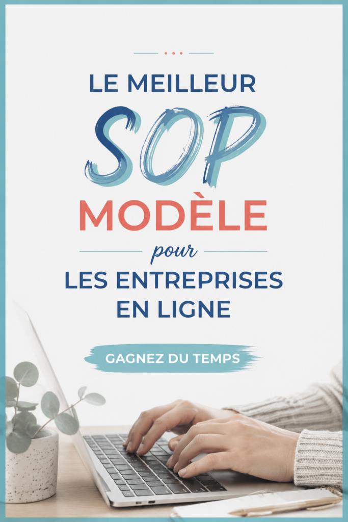 Femme rédigeant un modèle SOP pour son entreprise en ligne