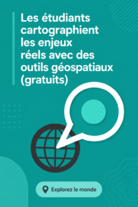 Personnes utilisant des outils géospatiaux sur des écrans d'ordinateur.