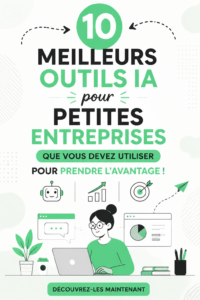 Illustration montrant des outils d'IA pour petites entreprises