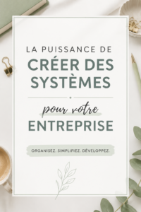 Femme en train de planifier des systèmes efficaces pour son entreprise