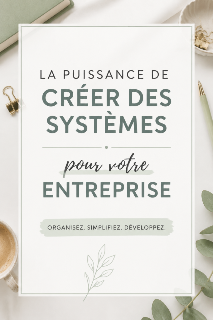 Femme en train de planifier des systèmes efficaces pour son entreprise