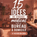 Bureau de télétravail lumineux et ergonomique pour le codage médical.