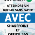 Femme travaillant sur son ordinateur dans un bureau sans papier avec des outils numériques.
