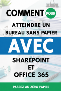 Femme travaillant sur son ordinateur dans un bureau sans papier avec des outils numériques.