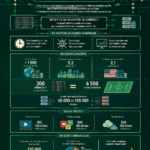 Infographie illustrant le cerveau d'Internet et ses composants clés.