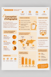 Exemple d'infographie colorée illustrant des données de manière claire