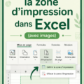 Capture d'écran montrant la définition de la zone d'impression dans Excel.