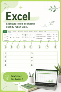 Capture d'écran de la barre d'outils d'Excel montrant ses différentes fonctionnalités.