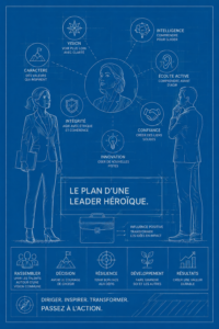 Une femme dirige une réunion en tant que leader inspirante