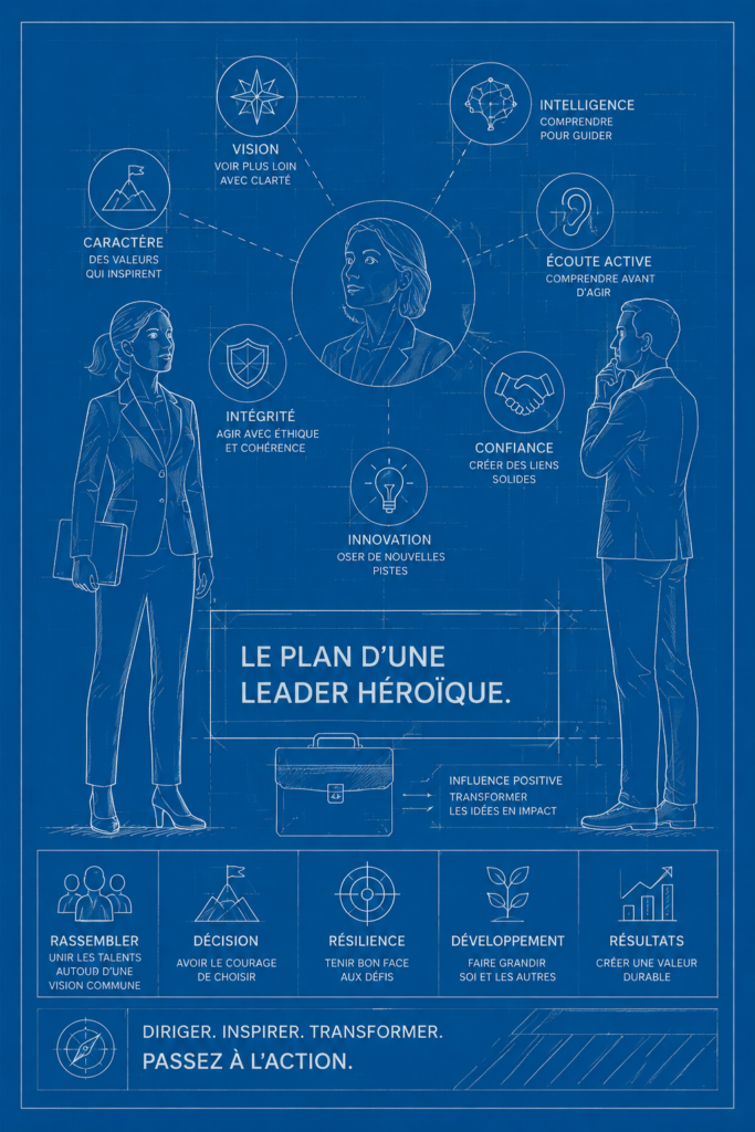 Une femme dirige une réunion en tant que leader inspirante