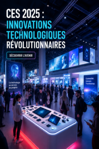 Une femme utilisant une nouvelle technologie en 2025.